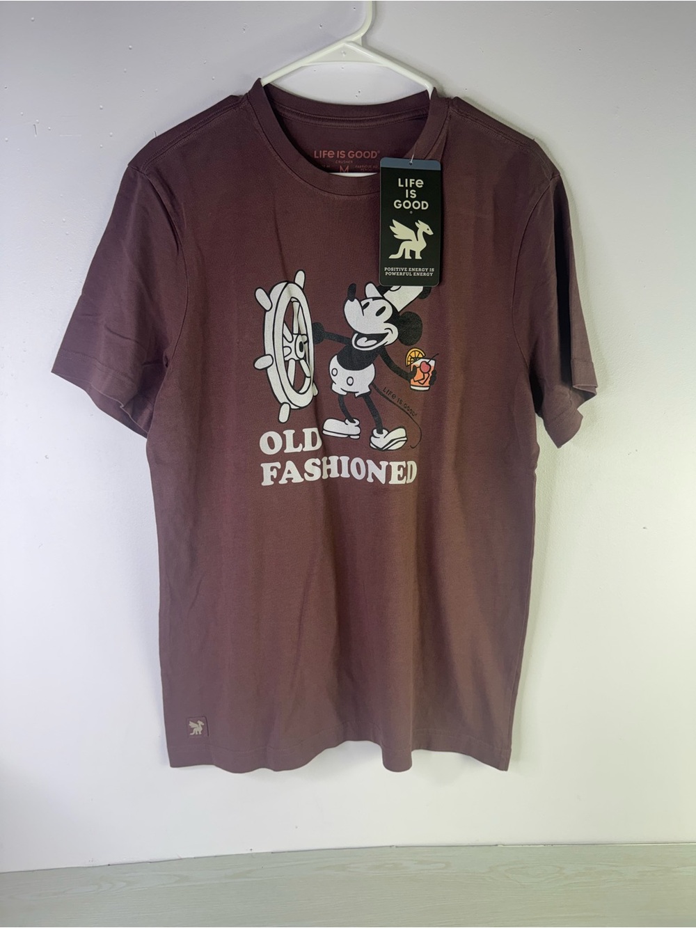 Life is Good Men's Willie Old Fashioned Short Sleeve Crusher Tee medium
